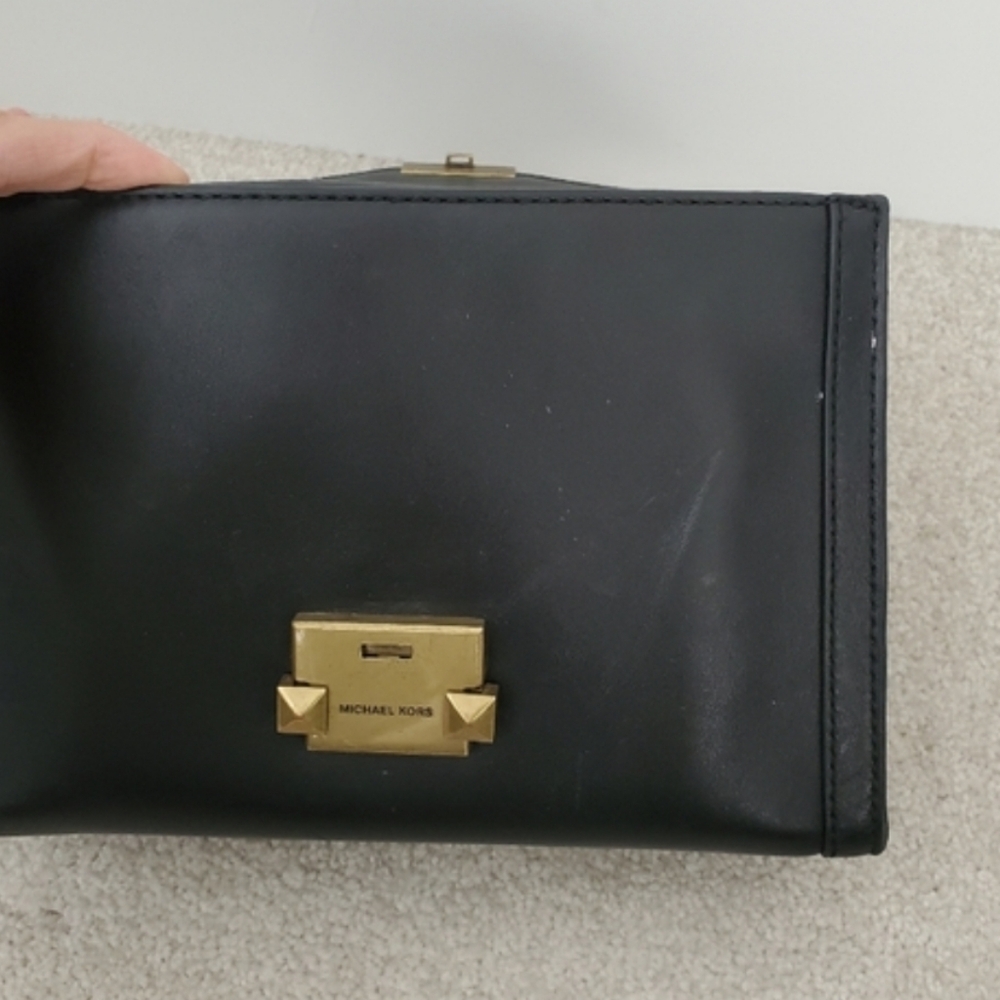 Michael Kors Studded Whitney Black Crossbody Shoulder Bag - Picture 14 of 14